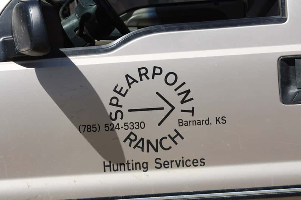 Image of Spearpoint Ranch truck decal